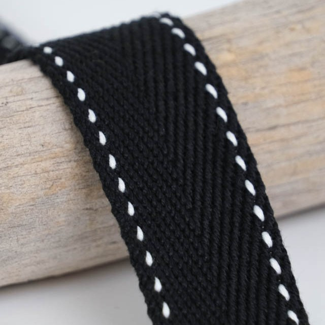 Sangle Points 30MM Noir - Maison Klem